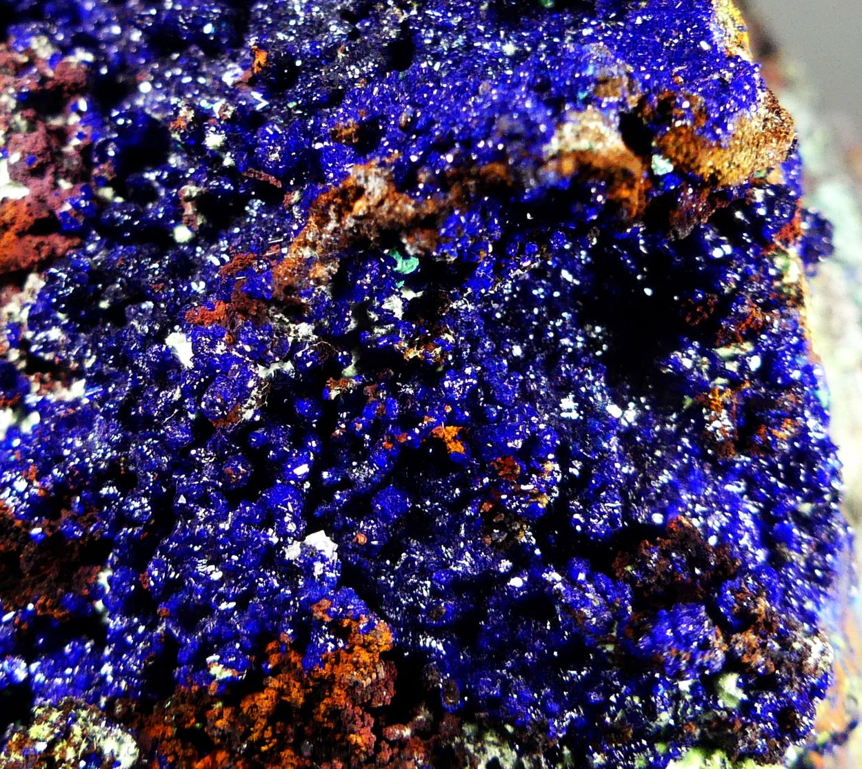 Azurite With Agardite
