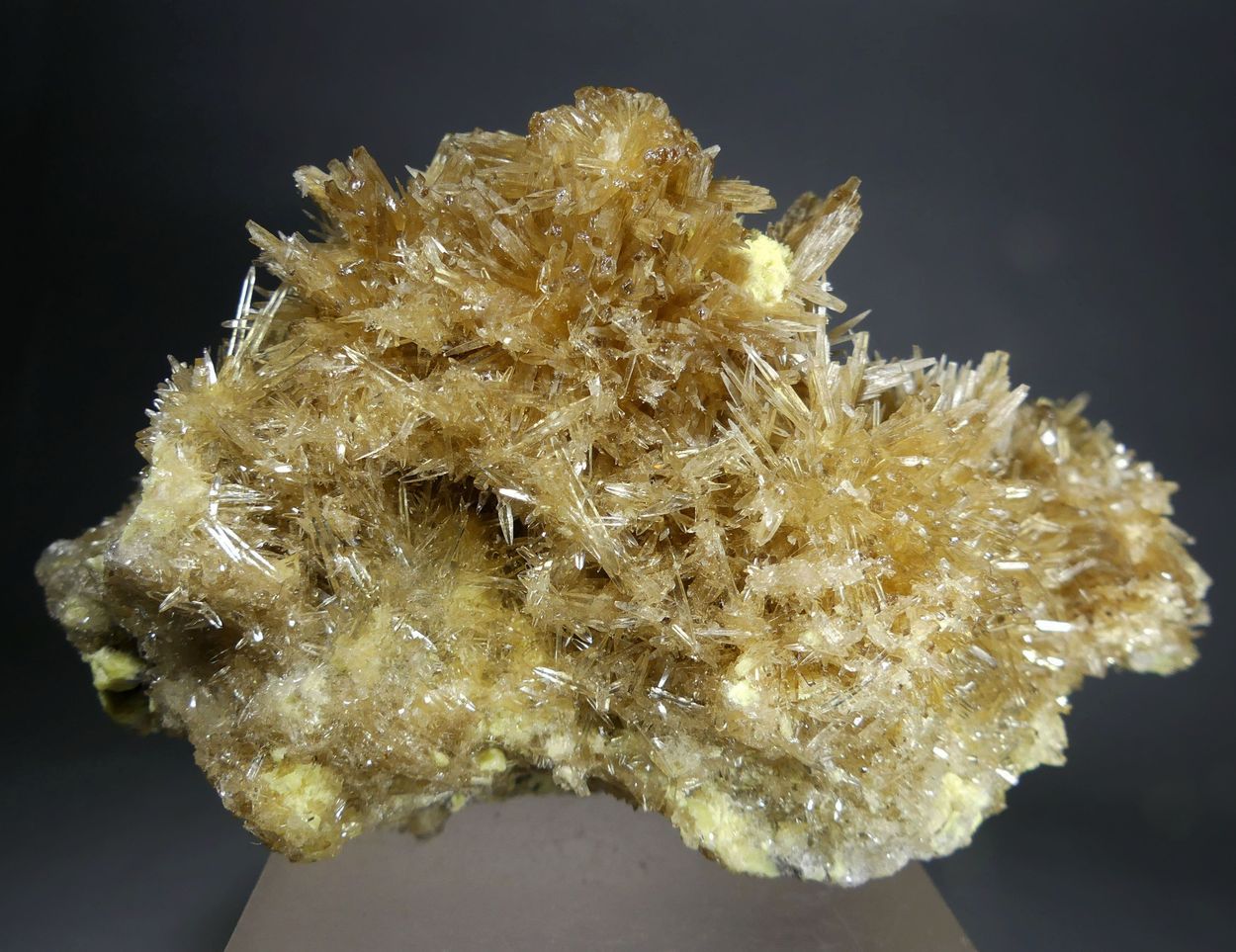 Barian Celestine On Native Sulphur