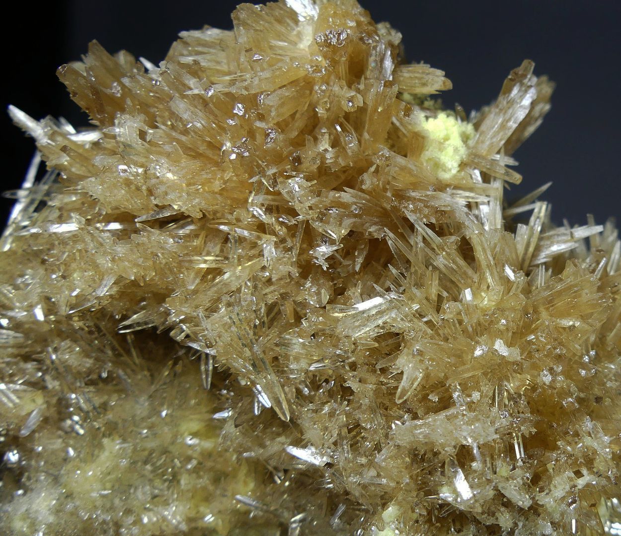 Barian Celestine On Native Sulphur