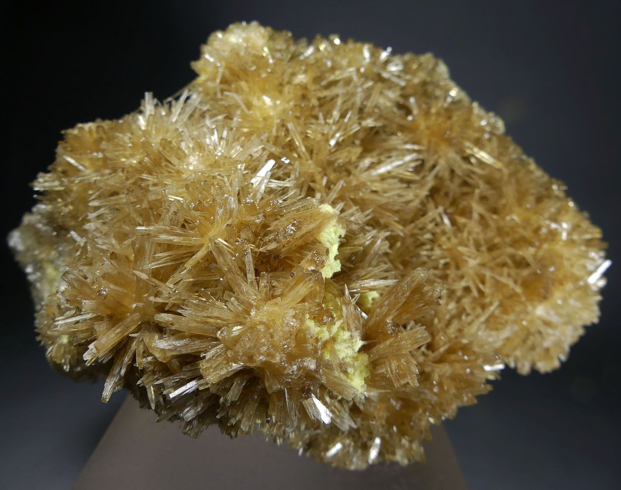 Barian Celestine On Native Sulphur