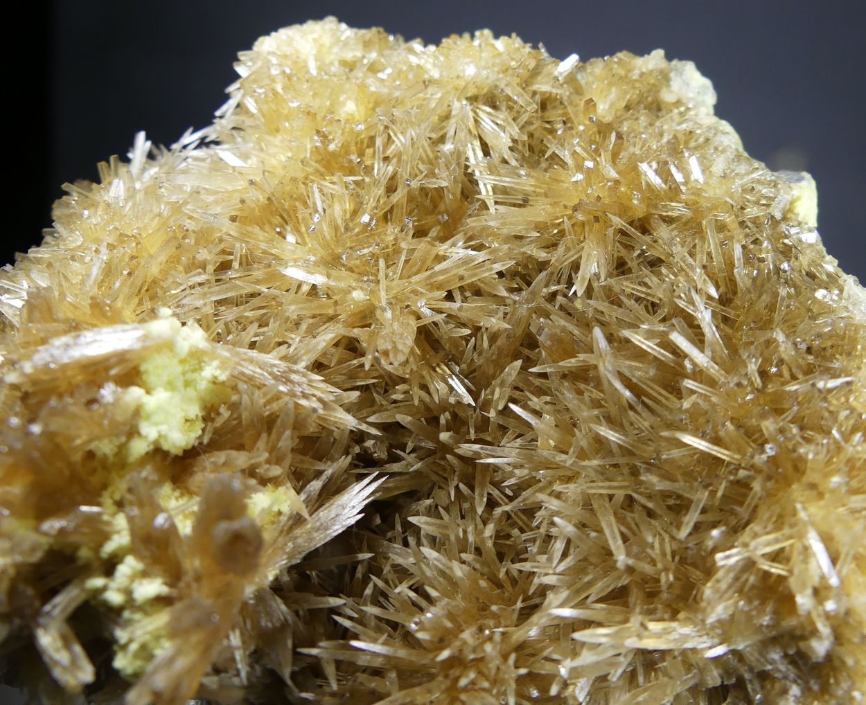 Barian Celestine On Native Sulphur