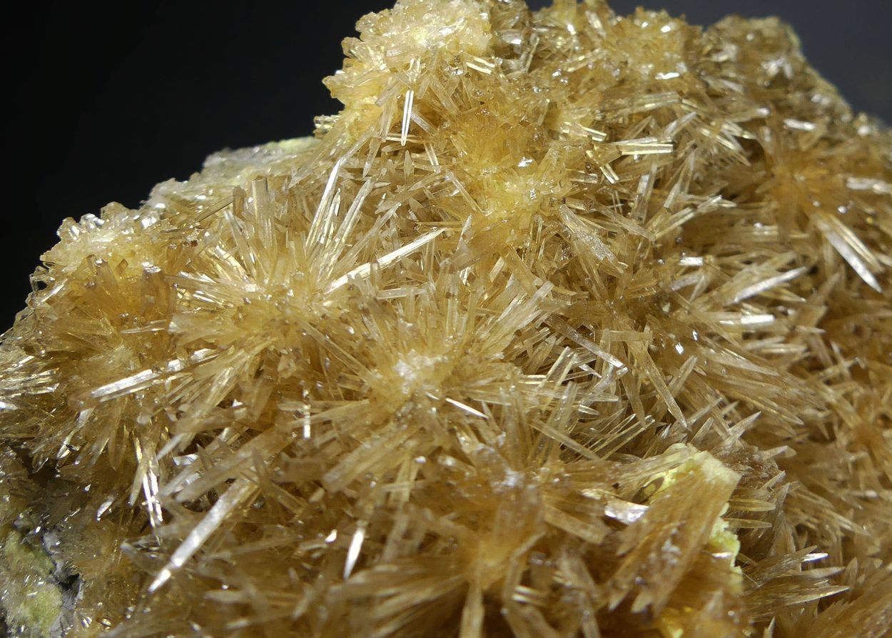 Barian Celestine On Native Sulphur