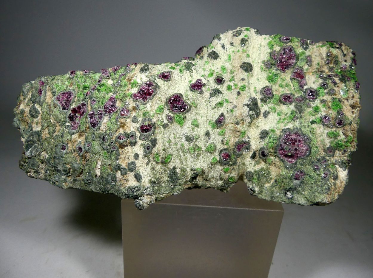 Pyrope Kelyphite & Chromian Diopside In Forsterite