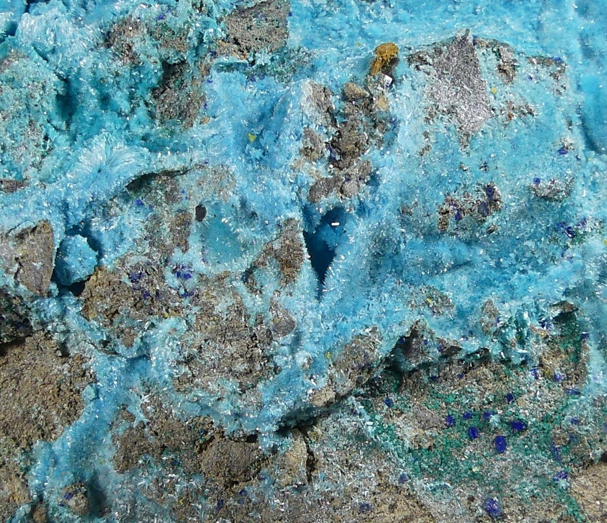 Serpierite With Linarite