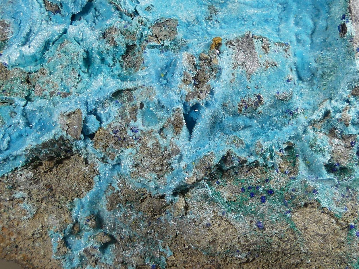 Serpierite With Linarite