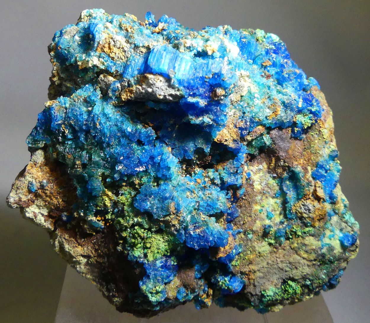 Chalcanthite With Cuprian Adamite