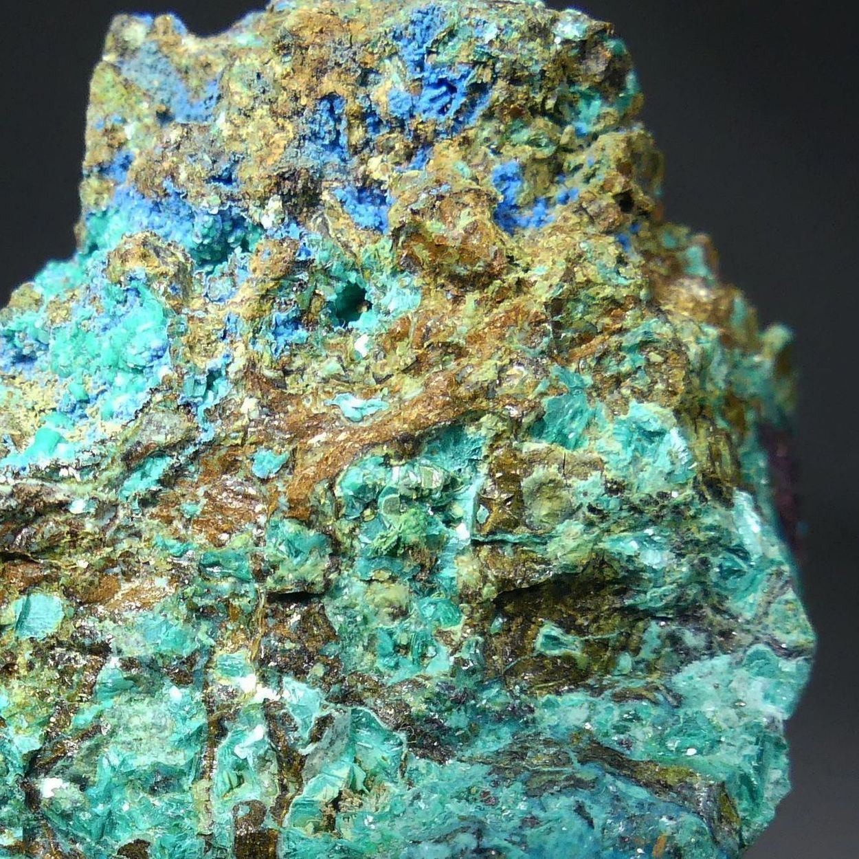 Chalcophyllite & Cyanotrichite