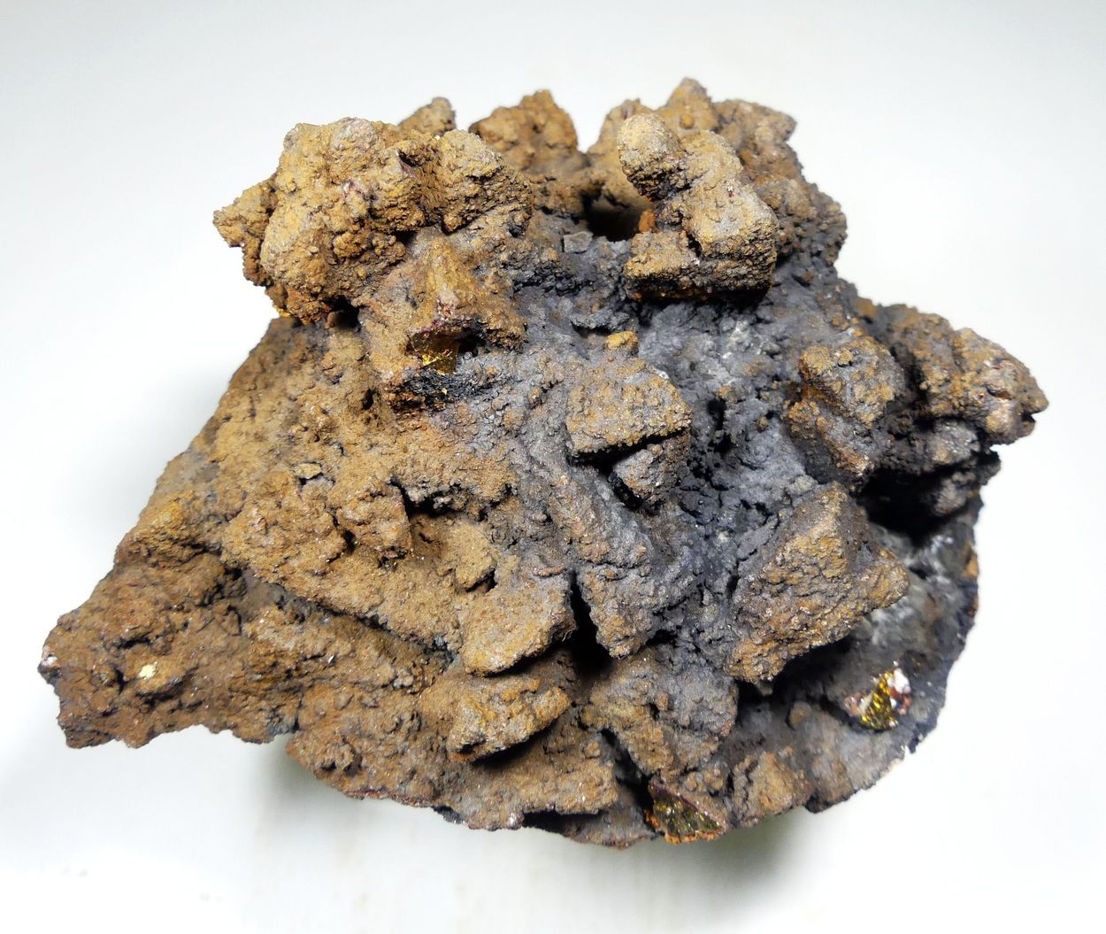 Siderite On Limonite Psm Chalcopyrite