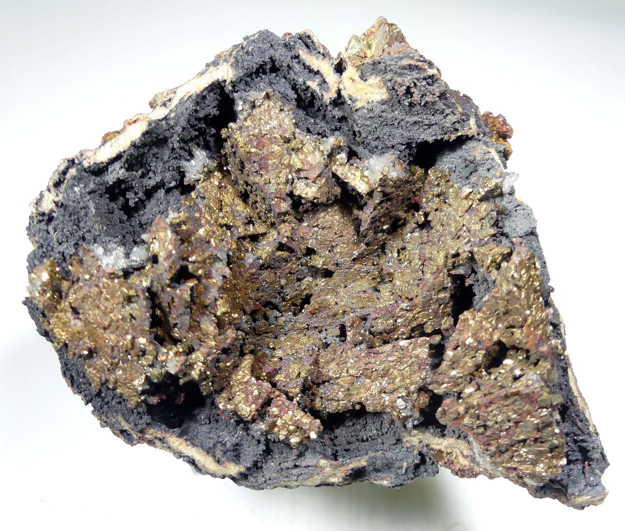 Siderite On Limonite Psm Chalcopyrite