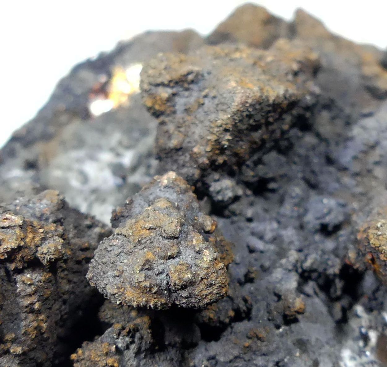 Siderite On Limonite Psm Chalcopyrite