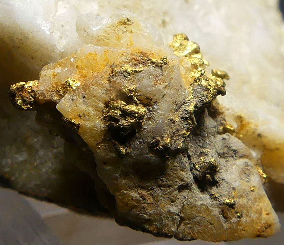 Native Gold On Quartz