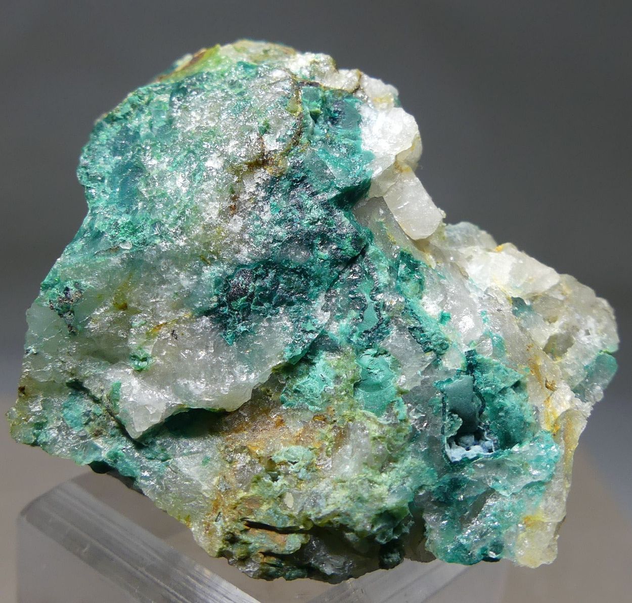 Pseudomalachite With Libethenite