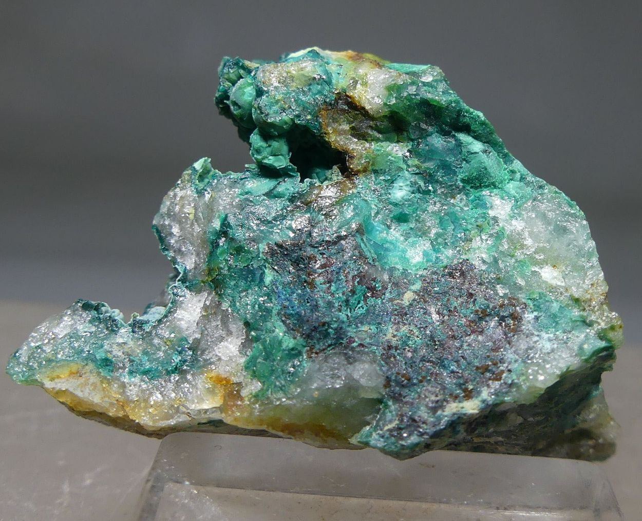 Pseudomalachite With Libethenite