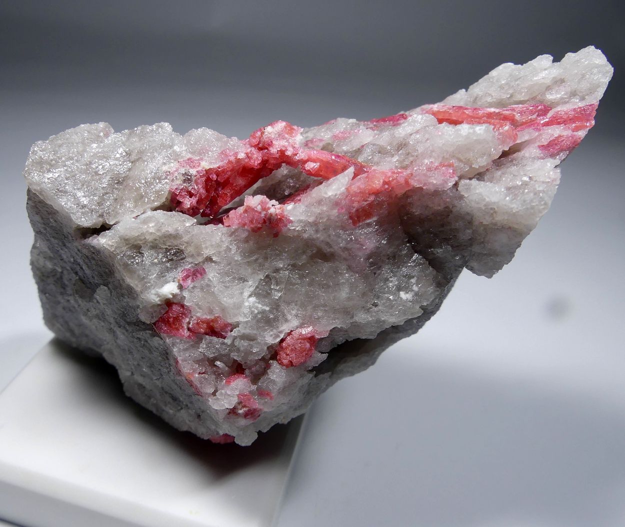 Thulite On Quartz