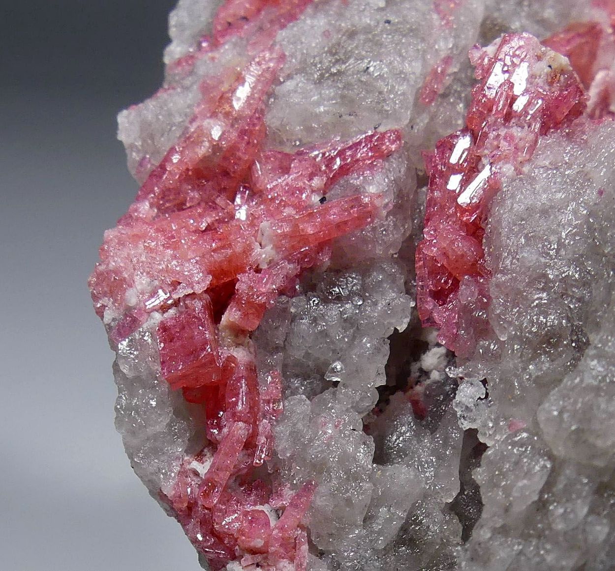 Thulite On Quartz