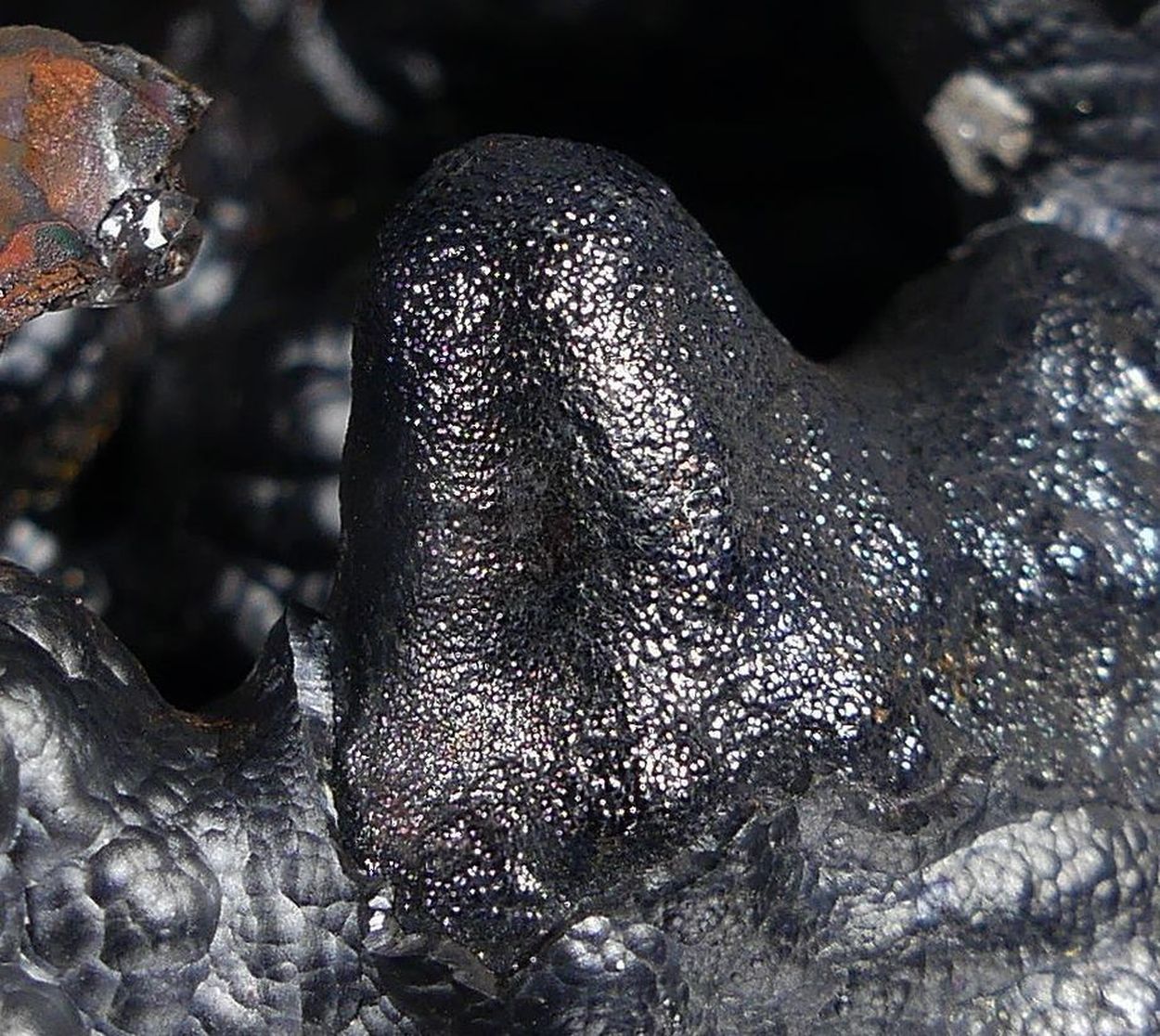 Goethite Glaskopf With Selenite & Goethite Psm Selenite