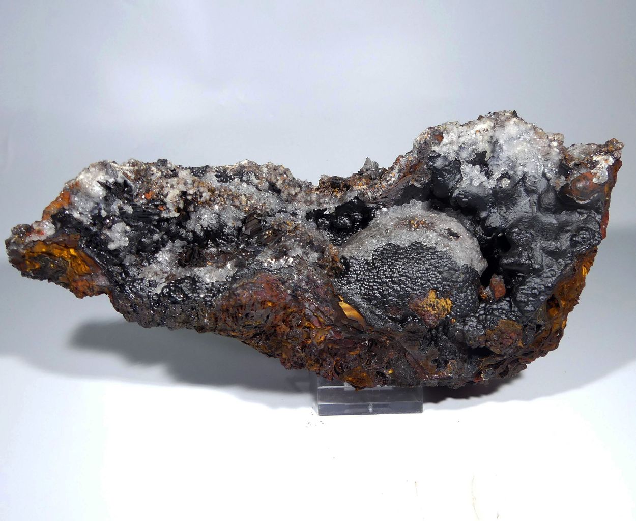 Goethite Glaskopf With Selenite & Goethite Psm Selenite