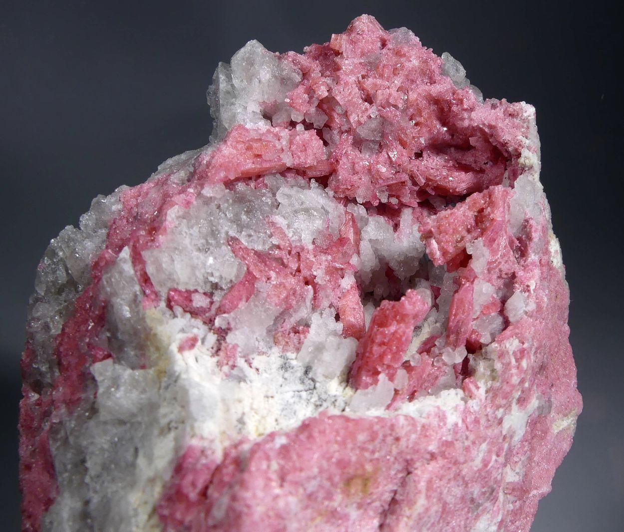 Thulite On Quartz