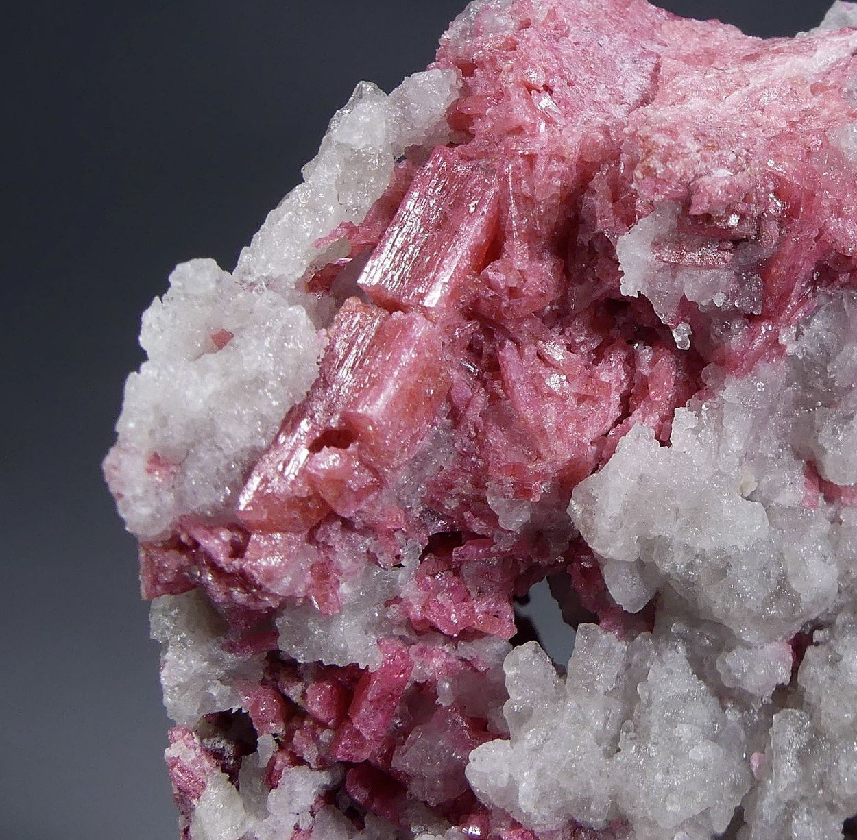 Thulite On Quartz