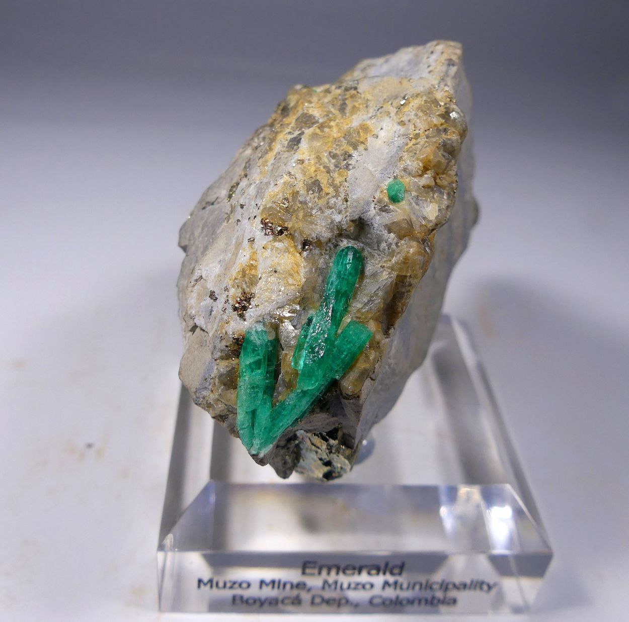 Emerald With Pyrite