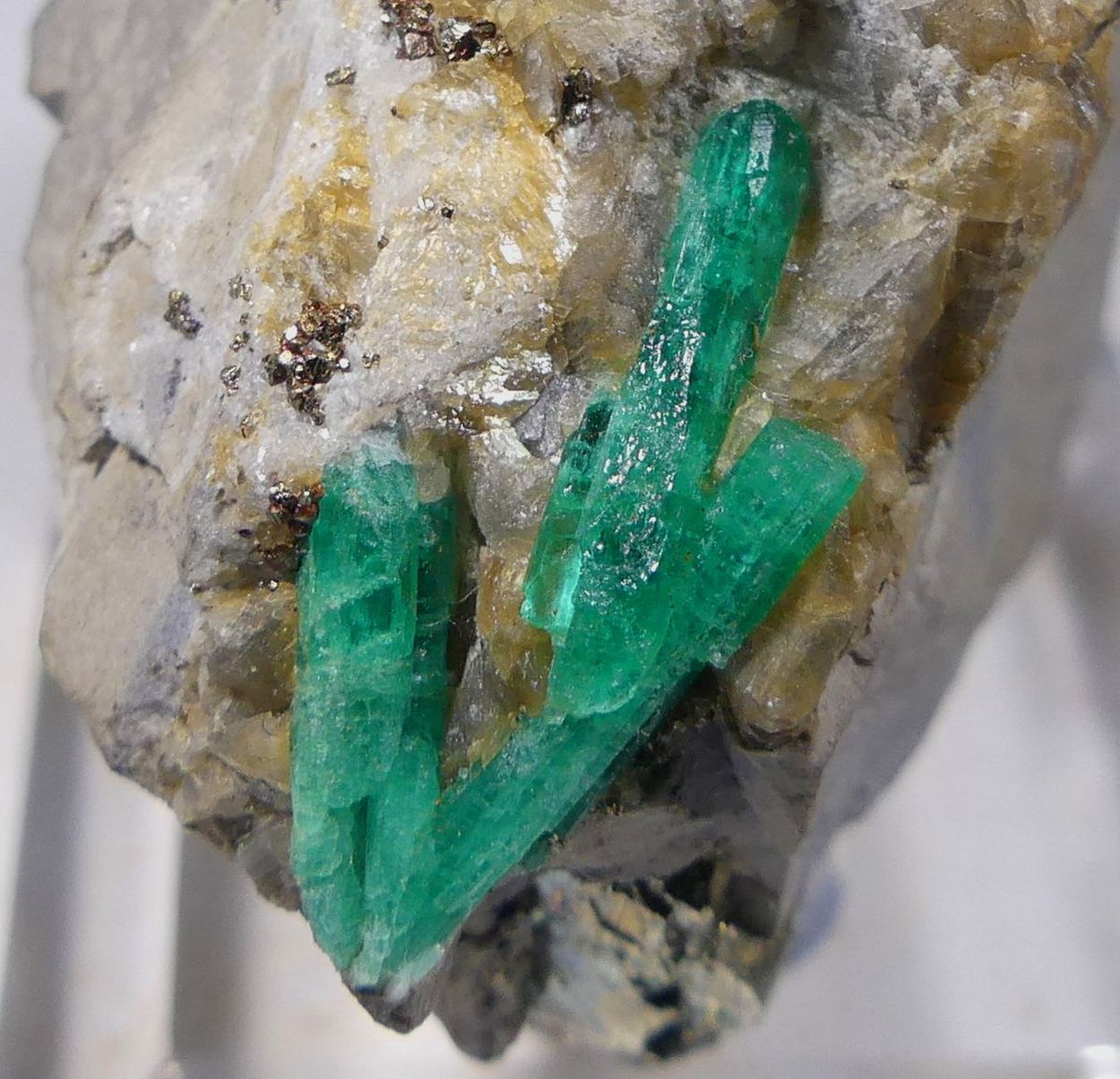 Emerald With Pyrite