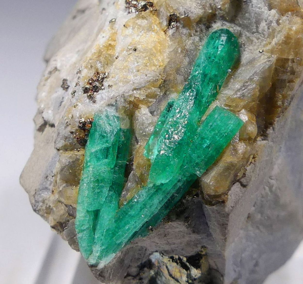 Emerald With Pyrite