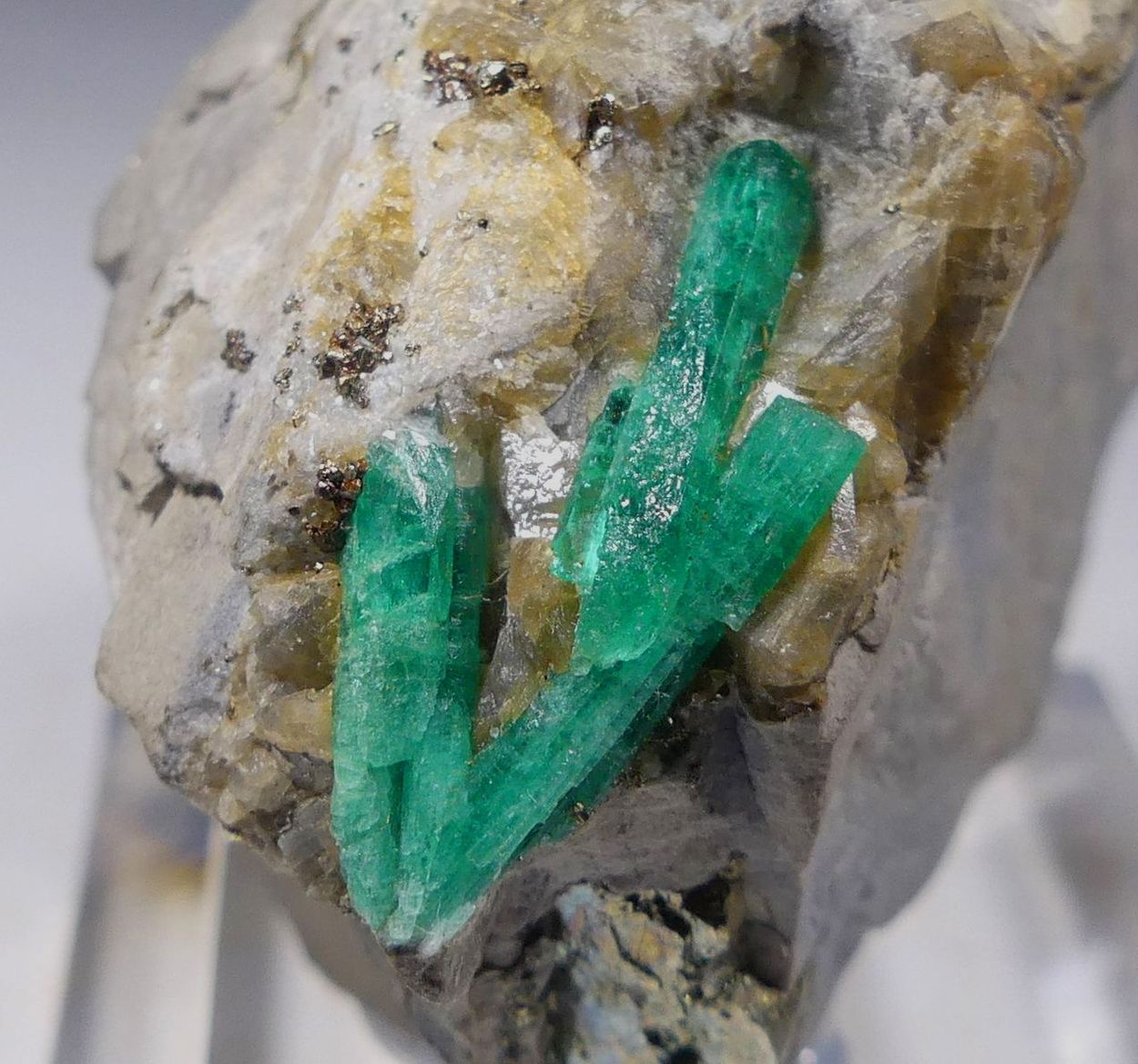 Emerald With Pyrite