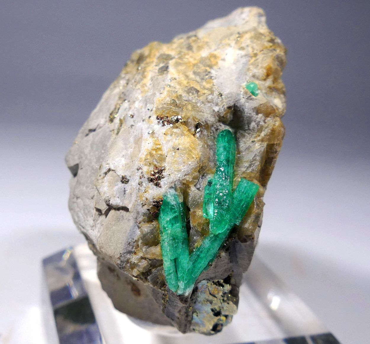 Emerald With Pyrite