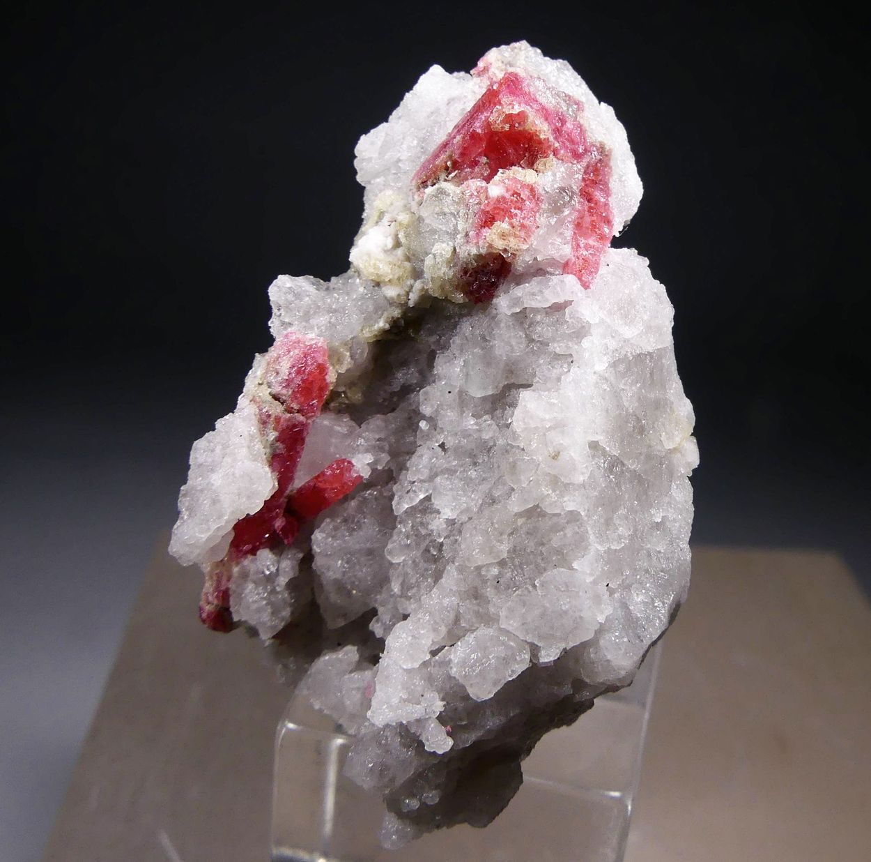 Thulite On Quartz