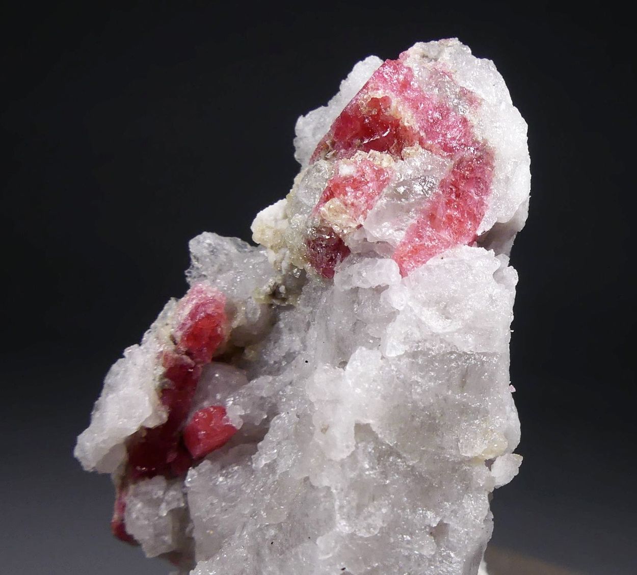 Thulite On Quartz