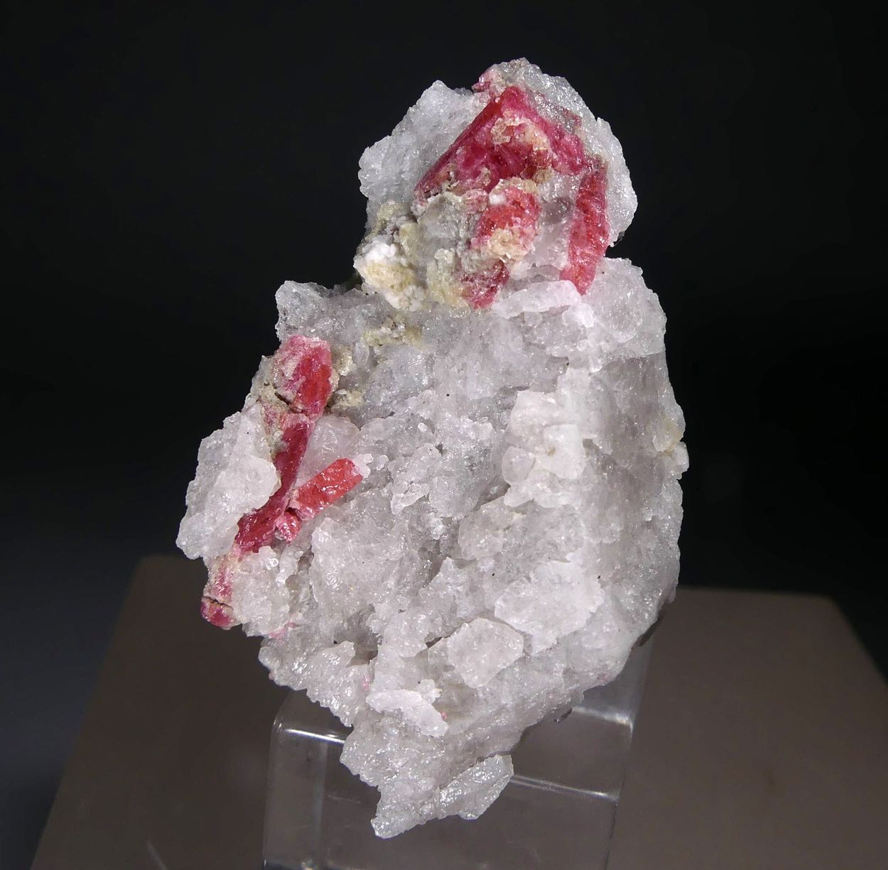 Thulite On Quartz