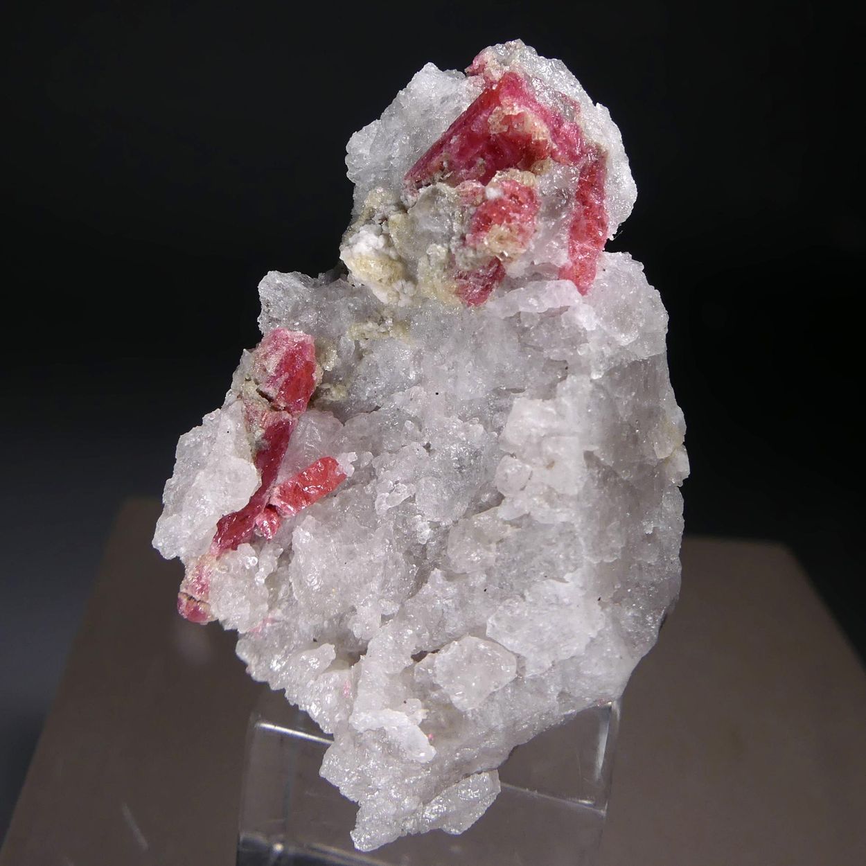 Thulite On Quartz