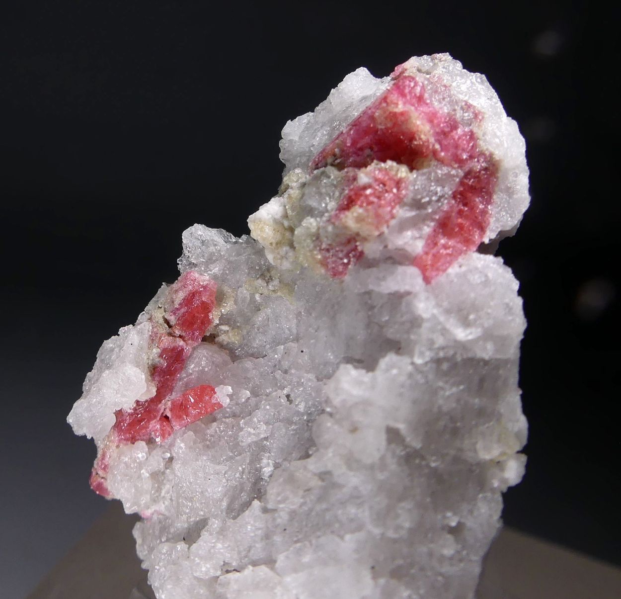 Thulite On Quartz