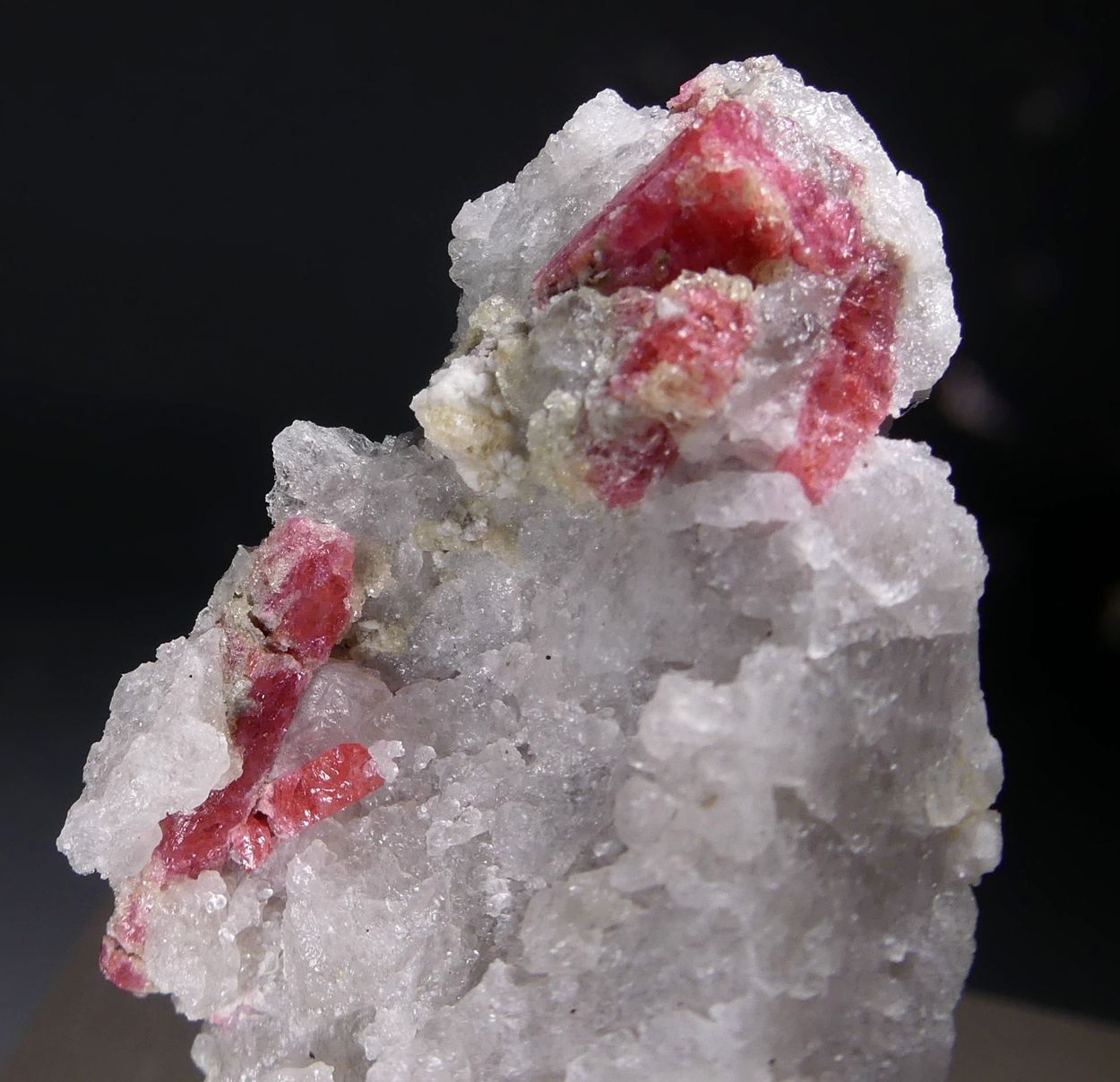 Thulite On Quartz