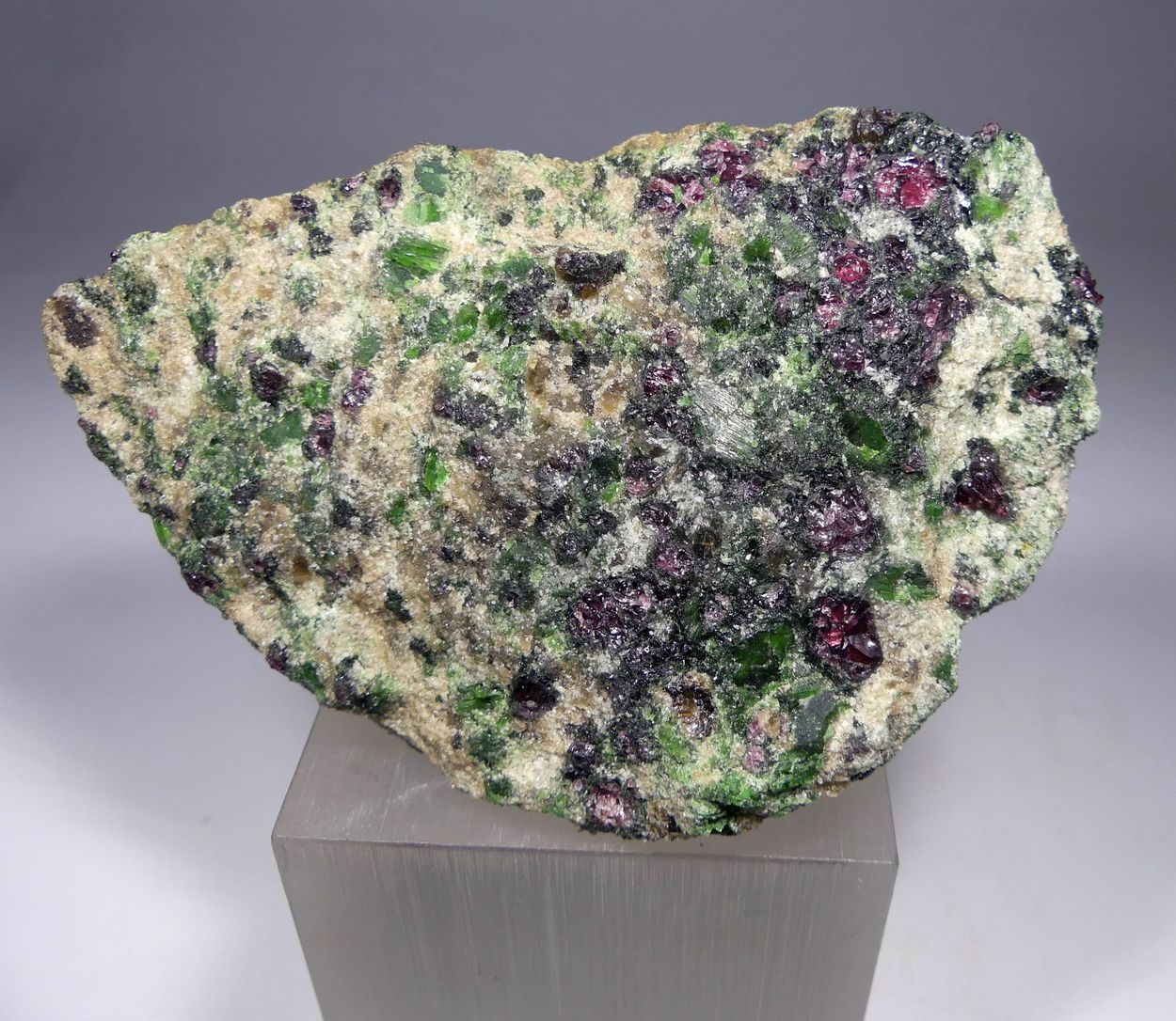 Pyrope & Chromian Diopside In Forsterite