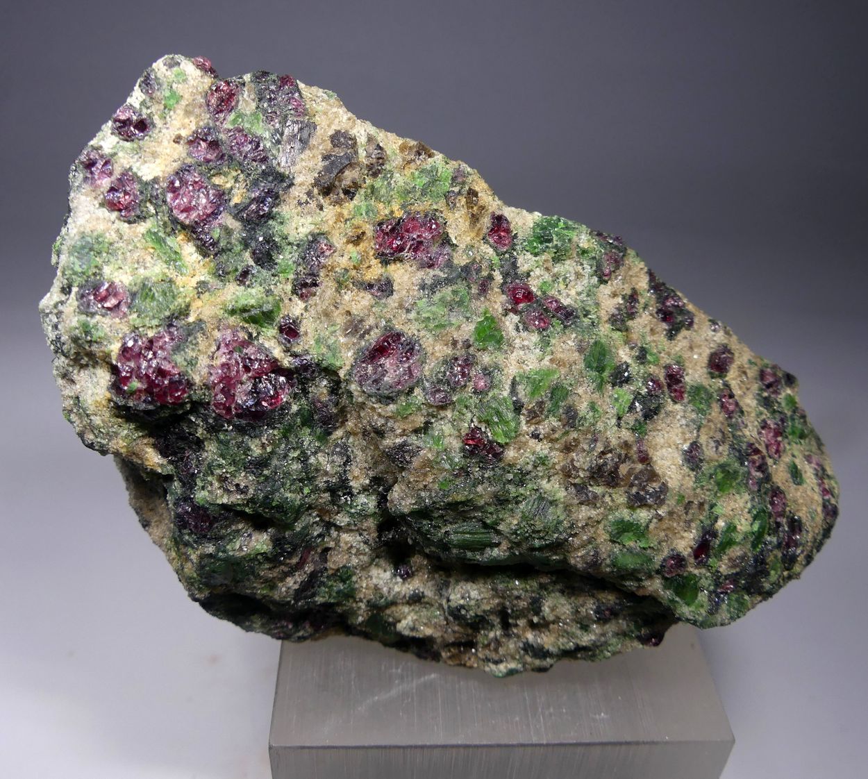 Pyrope & Chromian Diopside In Forsterite