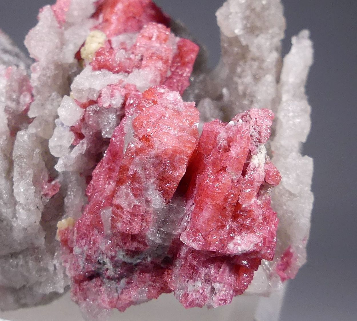 Thulite On Quartz