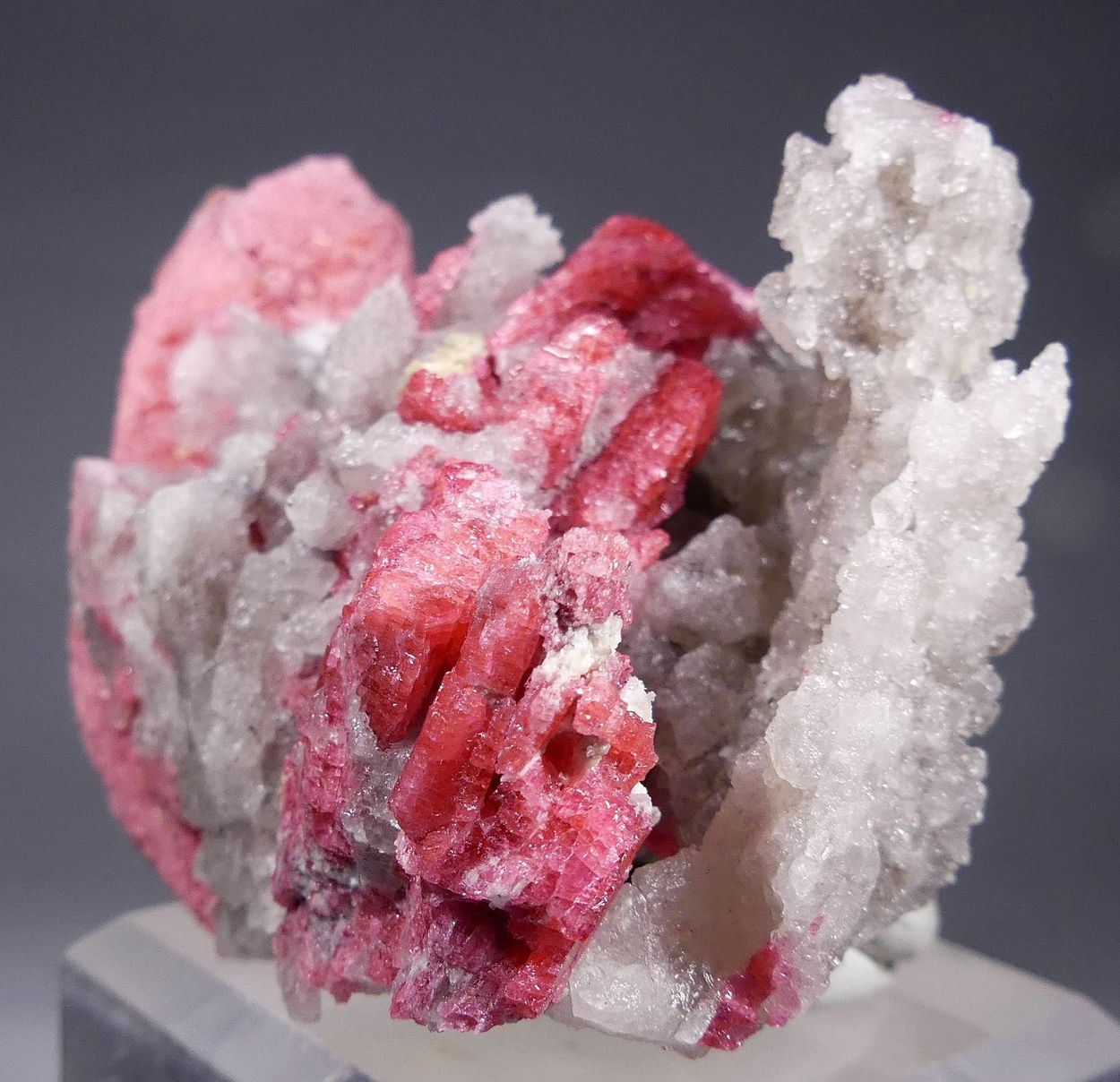 Thulite On Quartz