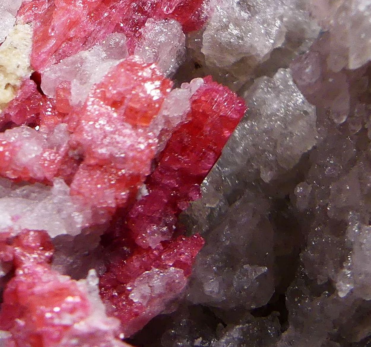 Thulite On Quartz