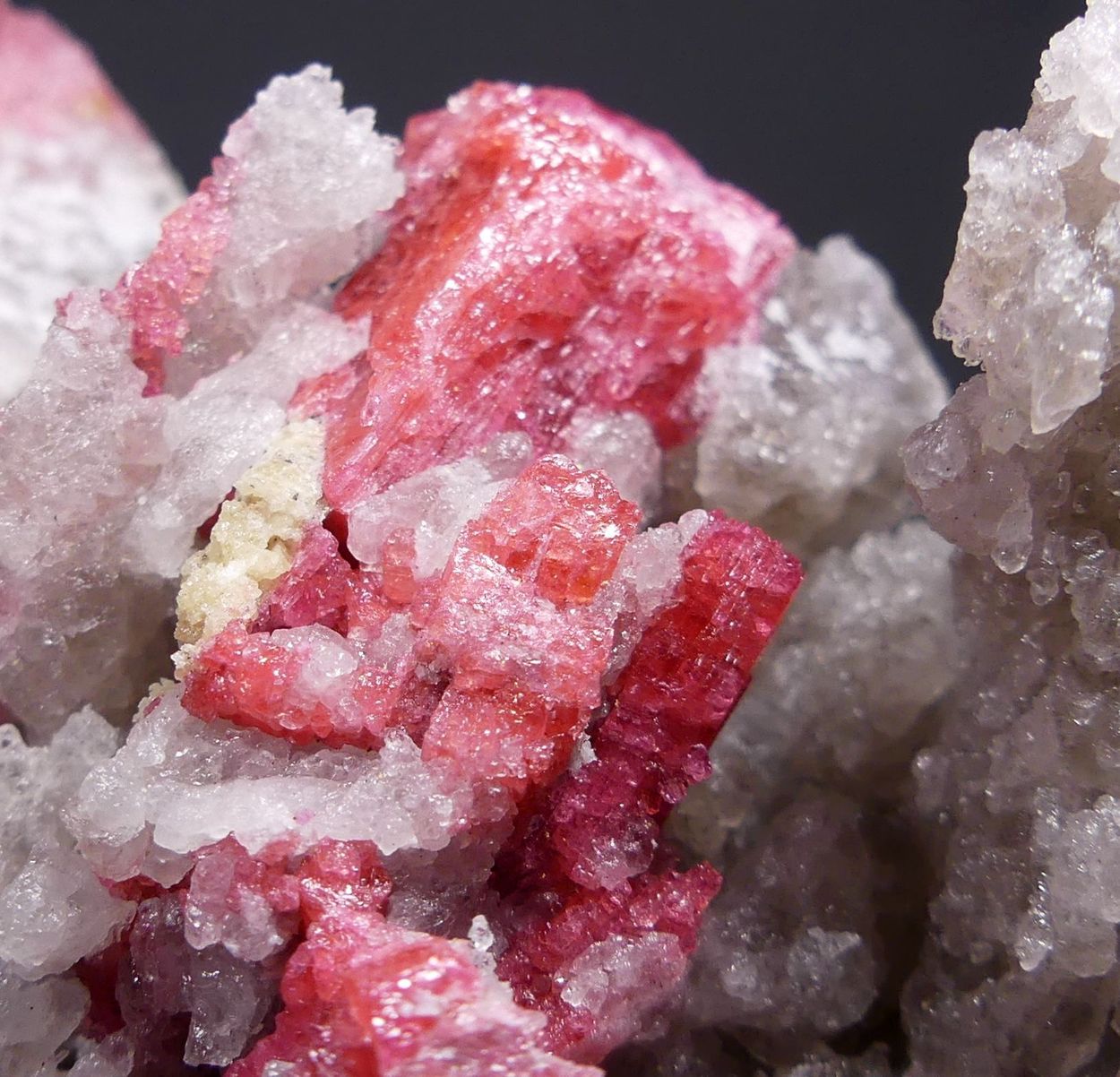 Thulite On Quartz