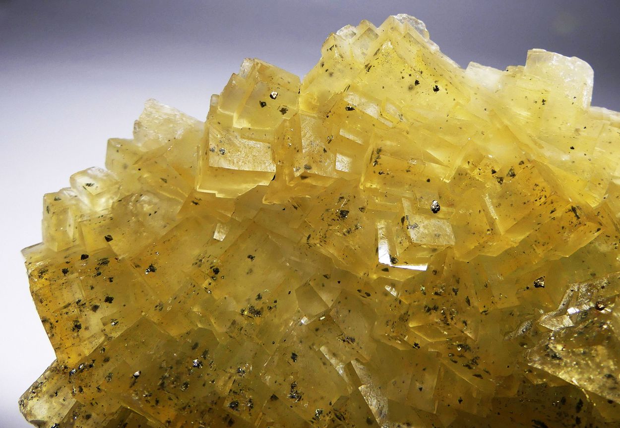 Fluorite With Chalcopyrite