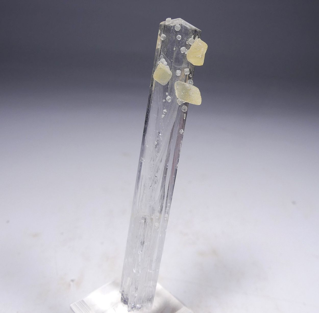 Scolecite With Calcite