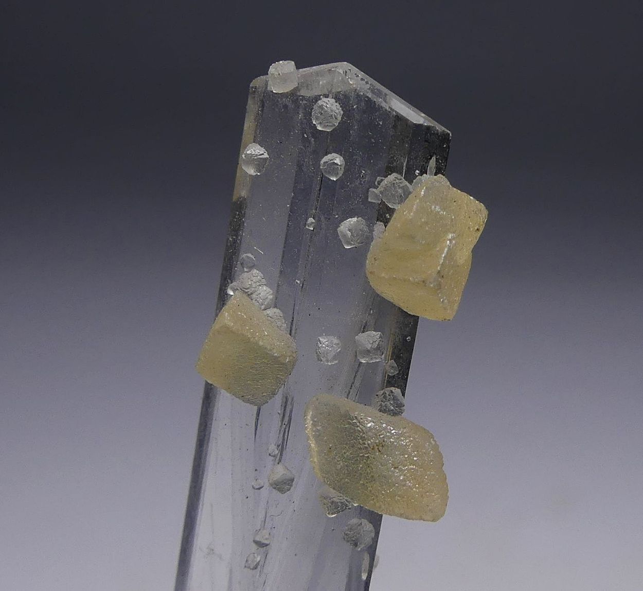 Scolecite With Calcite