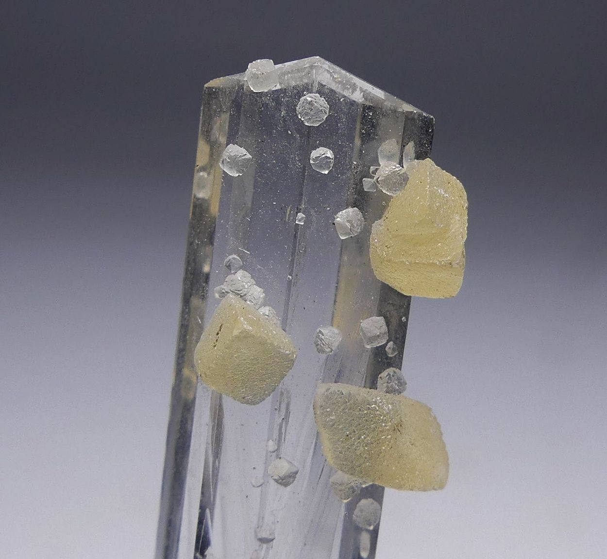 Scolecite With Calcite