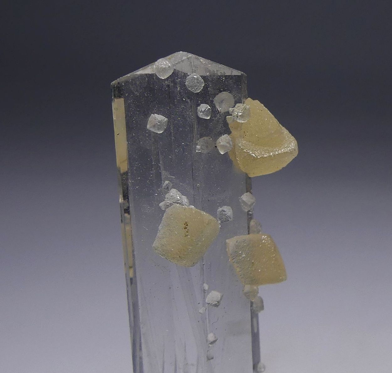 Scolecite With Calcite