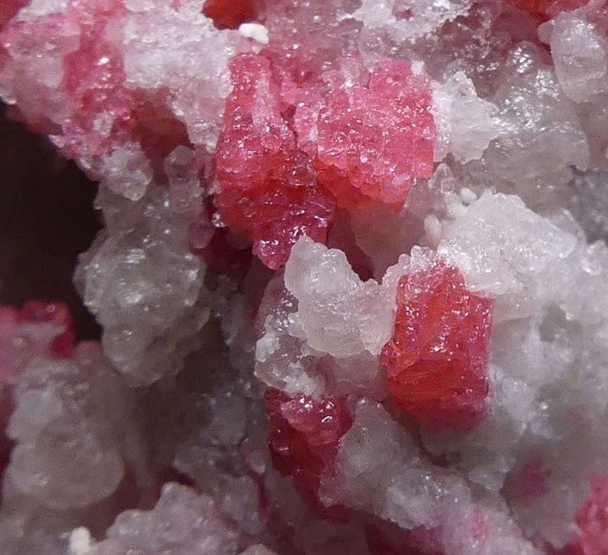 Thulite On Quartz