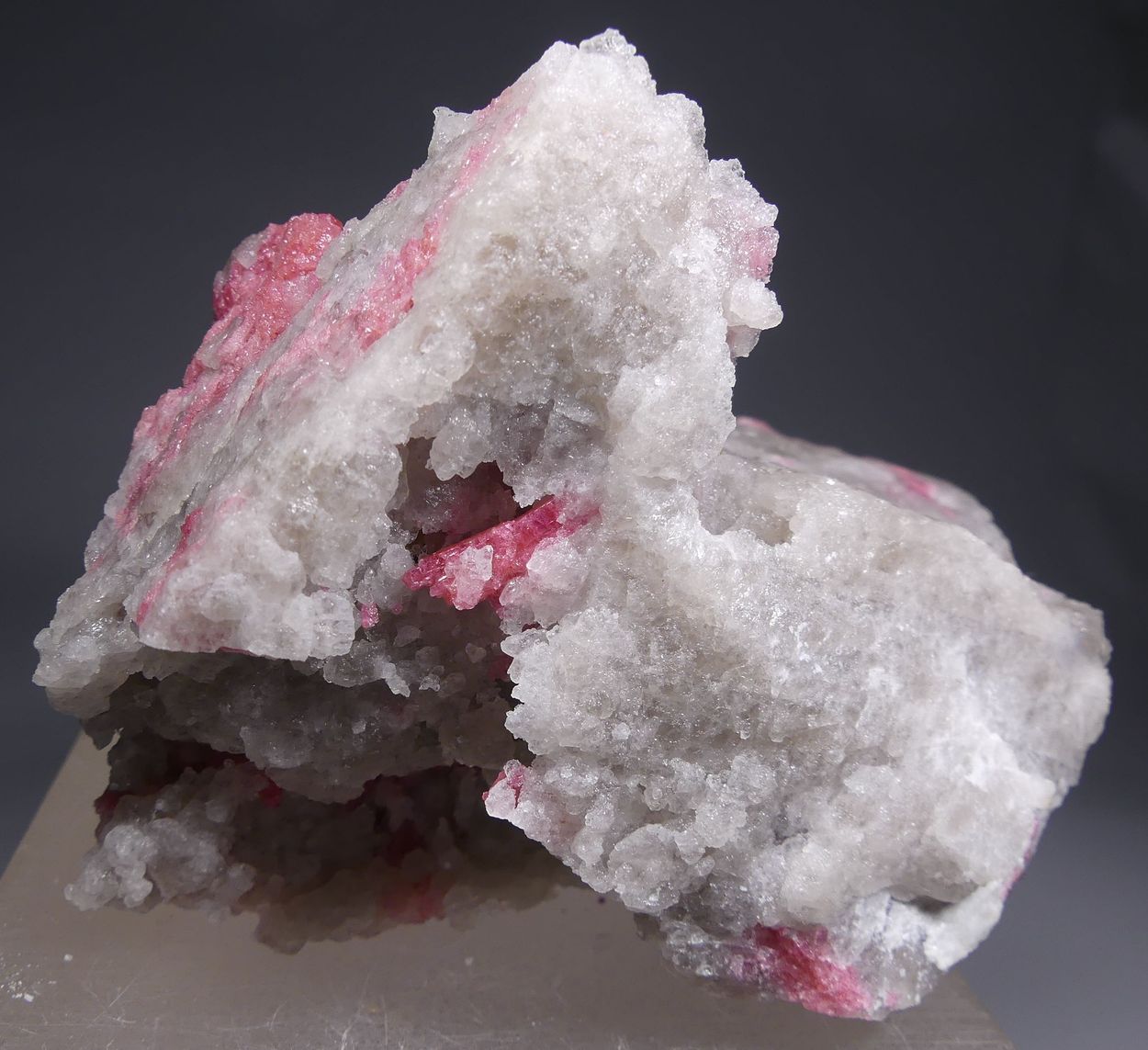 Thulite On Quartz