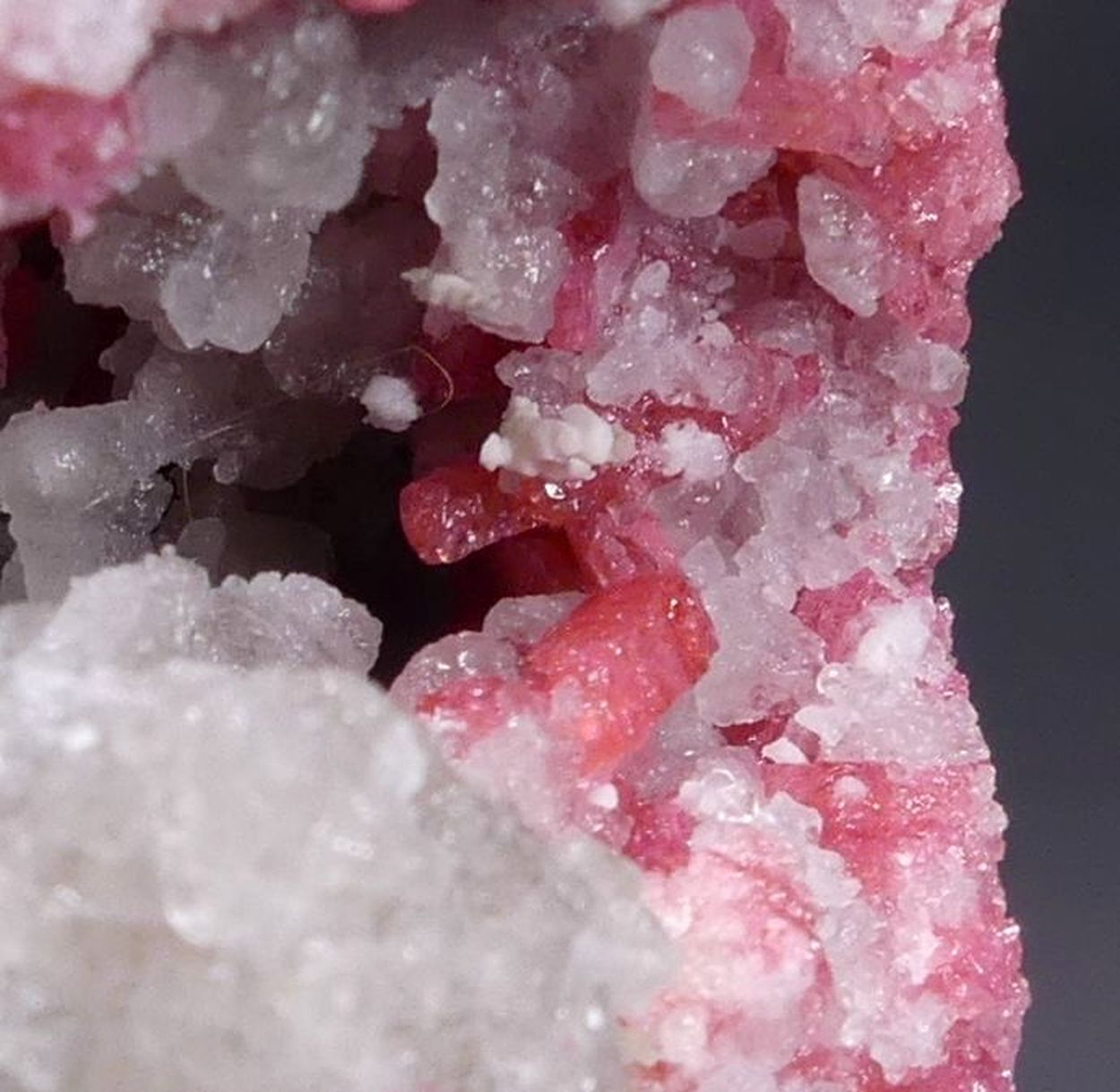 Thulite On Quartz