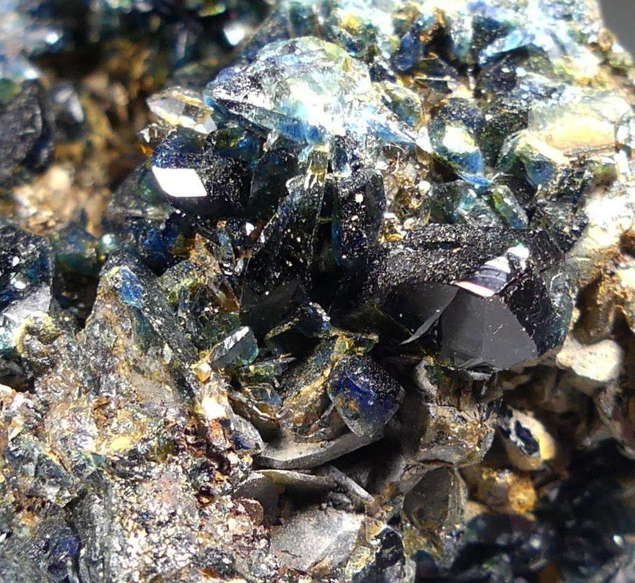 Lazulite With Arrojadite-(KFe)