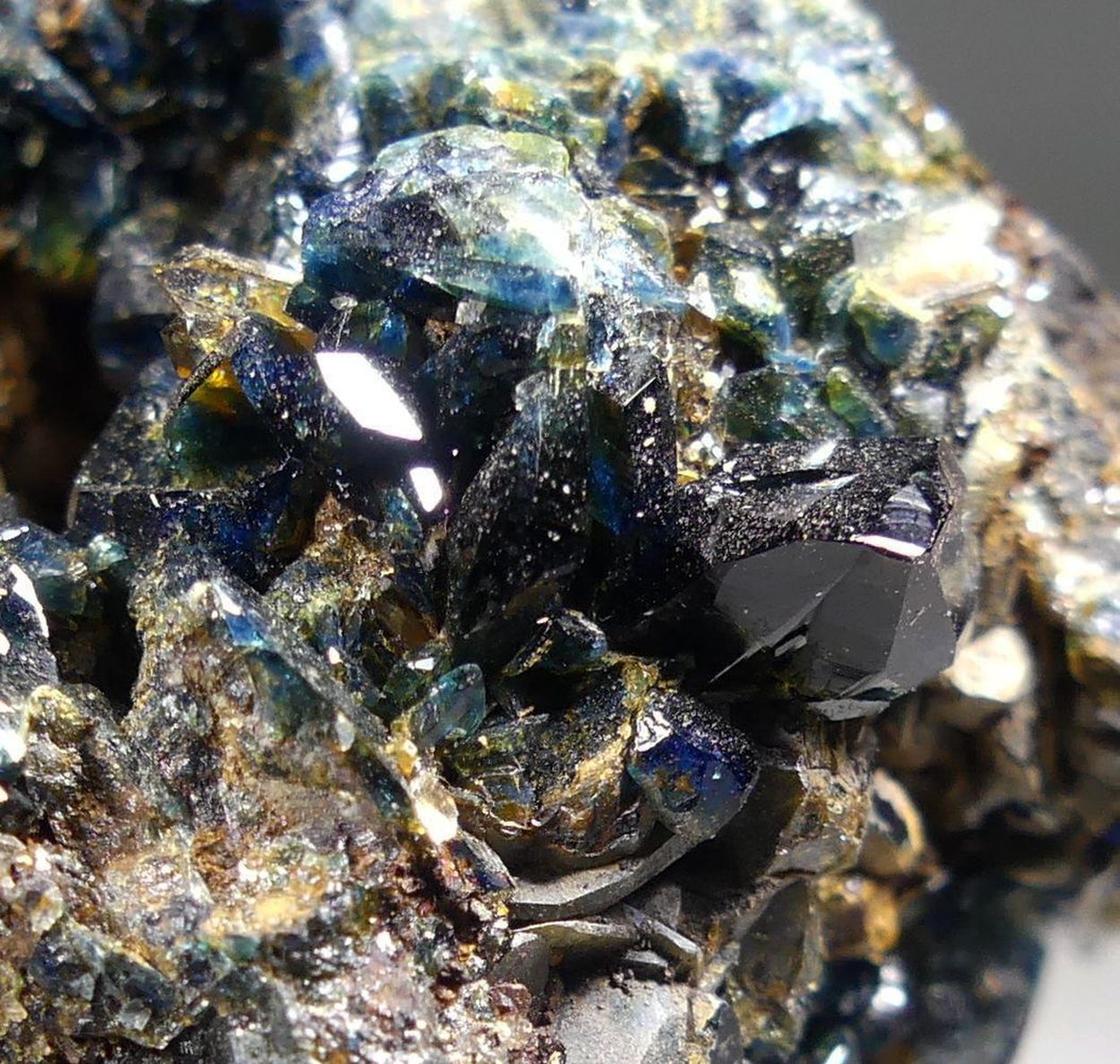 Lazulite With Arrojadite-(KFe)